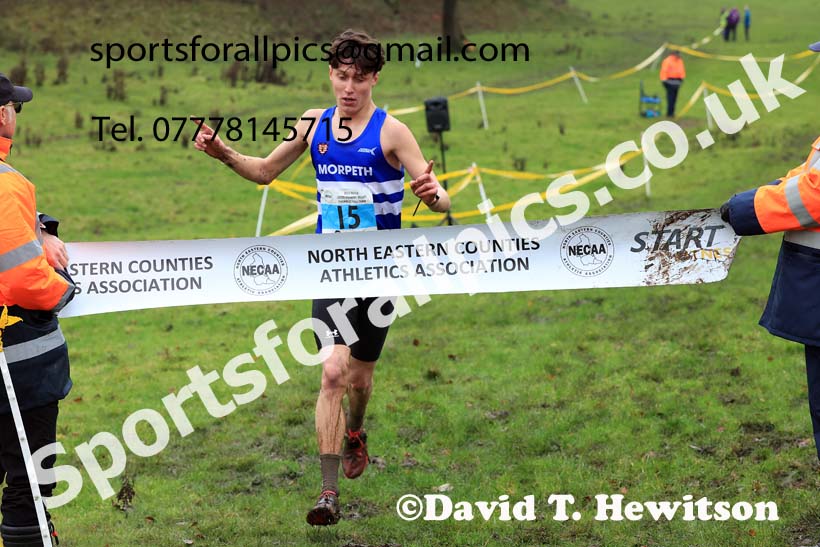Mens under-17s 2023 NECAA Cross Country Relays, Thornley Hall Farm, Peterlee, County Durham. Photo: David T. Hewitson/Sports for All Pics